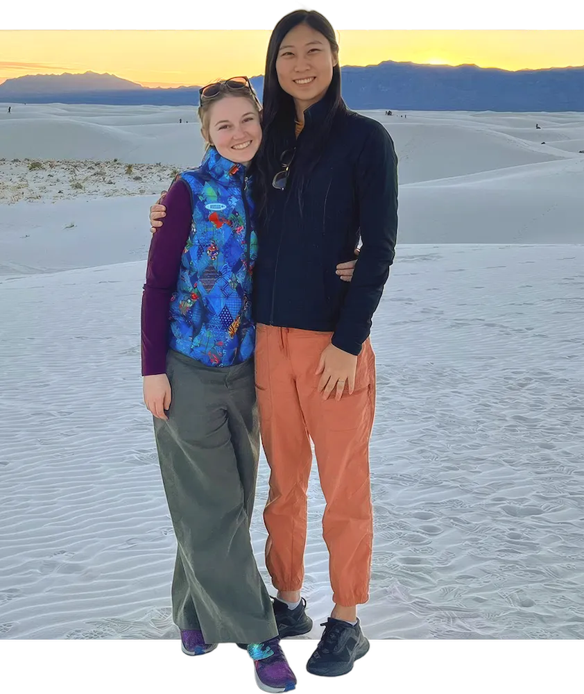 The white gypsum dunes of White Sands near Las Cruces, New Mexico